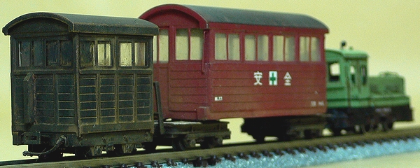 色移り有り モデルワーゲン 木曽の有蓋小型貨車(窓あり